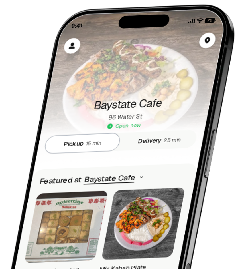 Baystate Cafe app preview